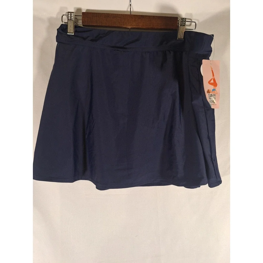 BeautyIn Swim Skirt‎ UPF 50+ XL Blue Swimsuit Bottom Cover-Up New With Tags